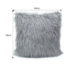 18" Plush Throw Pillow Case Fluffy Plush Sofa Cushion Cover Home Sofa Decor