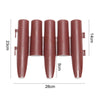 Flexible Plastic Wooden Effect Lawn Border Edge Garden Edging Picket Fencing Set