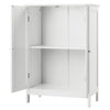 Bathroom Cabinet Tall Floor Storage Cabinet Freestanding w/Open Shelve Cupboard