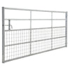 3-8FT 4 Bar & Half Mesh Galvanised Gate Braced Farm Field Entrance Pathway Gate