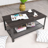 Industrial Coffee Table Vintage Retro End Table Living Room Furniture Mesh Shelf