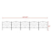 5 PCS Decorative Garden Fence Animal Barrier Border Rustproof with Interlock UK