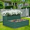 Garden Metal Raised Vegetable Planter Outdoor Flower Trough Herb Grow Bed Box
