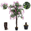 Large Artificial Wisteria Flower Tree in Pot Fake Plant Garden Home Office Decor