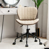 Linen Fabric PU Leather Office Chair Ergonomic Swivel Computer Desk Chairs