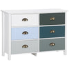 Chest of Drawers, 6-Drawer Dresser, Storage Cabinet for Bedroom Living Room