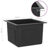 Kitchen Sink Black Stainless Steel 30 x 30 x 20 cm GF0