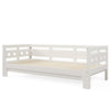 3FT Single Size Daybed Cabin Bed Guest Bed Sofa Bed Frame Trundle Bed White NS