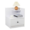 Bedside Table Sofa Side Cabinet Storage Drawer Bedroom Night Stand Lamp Shelf UK