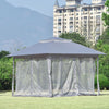 Pop-Up Instant Gazebo Tent with Mosquito Netting Outdoor Canopy Shelter Gazebos