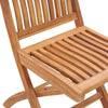 Folding Garden Chairs 6 pcs Solid Teak Wood Q7C8