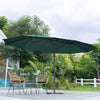 4.6M Cantilever Parasol Garden Banana Sun Umbrella Manual Rocker Shade Canopy UK