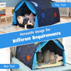 Kids Bed Tunnel Tent Portable Pop Up Playhouse with Double Mesh Curtain and Bag