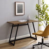 42" Rustic Computer PC Laptop Writing Desk w/ Angled Metal Legs for Home Office