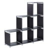 Bookcase Storage Shelf Corner Unit Cube 3 Tier Strong Shelving Home Office