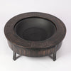 LEVEL 32'' Outdoor Garden BBQ Fire Pit Large Firepit Brazier Round Stove Heater