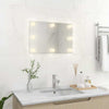 Wall Mirror with LED Lights Rectangular Glass GF0