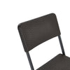 2x Folding Camping Chairs Picnic Fishing Rattan Effect Beach Outdoor Seat Garden
