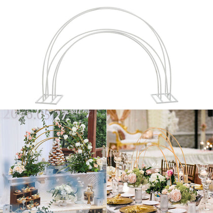 Wedding Backdrop Stand Metal Arch Vase Flowers Rack Pedestal Centerpiece Display