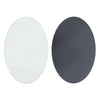 60/70cm Large Oval Wall Mounted Bathroom Mirror Makeup Dressing Mirror Frameless