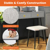 Vanity Table Set Large Makeup Dressing Desk & Stool Set with Lighted Mirror