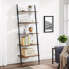 4 / 5 Tier Bookcase Ladder Shelf Unit Wall Rack Shelf Storage Shelving Bookshelf