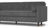 Velvet Sofa Bed 3 Seater Wooden Legs With Built in Storage Sofabed