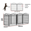 Dog Playpen Pet Kennel Crate Folding Barrier Fencing Garden Expanding Gate Pen