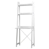 Verona Ladder Work Desk 2 Shelves Wooden Bedroom Computer Table Office Storage