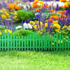 Flexible Plastic Wooden Effect Lawn Border Edge Garden Edging Picket Fencing Set