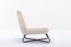 Modern Lounge Chair Sleeper Sofa Living Room Cinema Armless Chair White