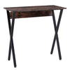 Industrial Writing Desk Laptop Table Home Office Study Workstation X Shaped Legs