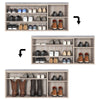 Shoe Storage Bench 3 Tiers Wooden Shoe Organizer with Adjustable Shelf & Cushion