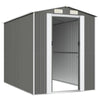 Garden Shed Grey 192x274x223 Galvanised Steel K8R3