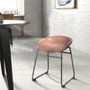 Set of 2 High-Grade Bar Stools Upholstered PU Leather Counter Barstool with Back