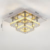 Modern LED Crystal Ceiling Lights Pendant Chandelier Lamp Living Room Kitchen