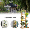 5Tier Outdoor Indoor Wooden Plant Stand Planter Flower Pot Garden Shelf Shelving