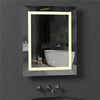 Vertical LED Bathroom Mirror Lighted Vanity Mirror Smart Touch Button Hung Wall