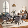 Large Rectangle Clear Tempered Glass Dinner Table for Living Dining Room Kitchen