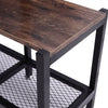 Vintage Cube 4 Tier Wood Metal Bookcase Shelving Display Storage Shelf Rack Unit