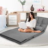 3 IN 1 Folding Lazy Sofa Bed Floor Sleeper Seat 6-Position Adjustable 2 Pillows