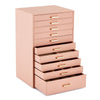 10 Layers Jewellery Boxes Storage Case Drawer Cabinet Necklace Organizer Pink
