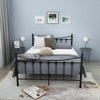 Panana 4ft Small Double & 4ft 6 Double Classic Metal Bed Frames in Black/White