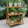 3 Tiers Flower Plant Pot Stand Folding Display Ladder Shelf Garden Storage Rack