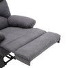 High Back Velvet Tub Armchair Leather Recliner Padded Lounge Chair Sleeping Sofa