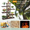 6 Tier Wood Plant Stand Shelves 12 Pots Flower Display Rack Holder Planter