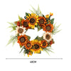 Spring Summer Wreath Leaf Sunflower Garland for Wall Front Door Party Home Decor