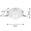 Modern LED Ceiling Lights Adjustable Spotlight 4 Way Round Plate with 4x Bulbs