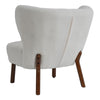 Teddy Velvet Upholstered Single Sofa Chair Occasional Accent Chair w/Footstool