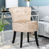 Dressing Table Stool Chair Bedroom Makeup Vanity Stool Wide Back Seat Backrest
